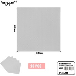 NAPKIN - SILVER 20CT (12PK) 12DZ/CS