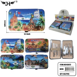 FLAG MANICURE SET - EL SALVADOR 10PC SET 5.5