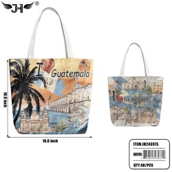 FLAG BEACH BAG - TOTE GUATEMALA  2 COLOR MIX 4DZ/CS