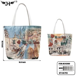 FLAG BEACH BAG - TOTE MEXICO 2 COLOR MIX 4DZ/CS