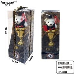 GRADUATION GIFT SET - TEDDY BEAR & TROPHY 4DZ/CS