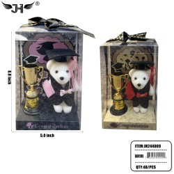 GRADUATION GIFT SET - TEDDY BEAR & TROPHY 4DZ/CS