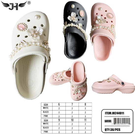 CLOG GARDEN SHOES - WOMEN SHOES 3 COLORS 12PC/3BG/36PC/CS