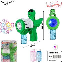 BUBBLE GUN - GREEN MONSTER 18PC/2BX/36PC/CS