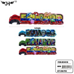 FRIDGE MAGNET - ECUADOR BOTTLE OPENER 24DZ/CS