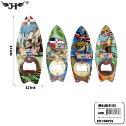 FRIDGE MAGNET - DOMINICAN BOTTLE OPENER 24DZ/CS