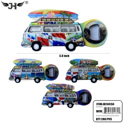 FRIDGE MAGNET - DOMINICAN BOTTLE OPENER 24DZ/CS