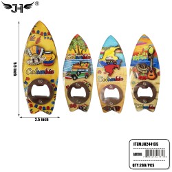 FRIDGE MAGNET - COLOMBIA BOTTLE OPENER 24DZ/CS
