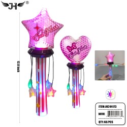 LIGHT UP WAND - SPINNING STAR 4DZ/CS