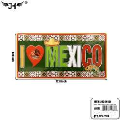 LICENSE PLATE CTRY - I LOVE MEXICO 6x1210DZ/CS