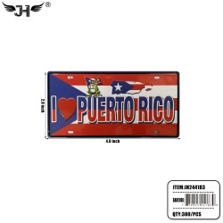COUNTRY MAGNET - I LOVE PUERTO RICO PLATE 2x4 25DZ/CS