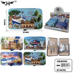 FLAG MANICURE SET - NICARAGUA 10PC SET 5.5