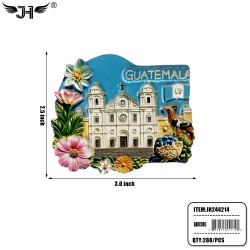 FLAG FRIDGE MAGNET - GUATEMALA 24DZ/CS