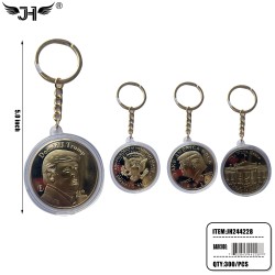 COUNTRY KEY CHAIN - TRUMP COIN 25DZ/CS