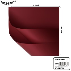 KOREAN PAPER - FLOWER WRAPPING DARK RED COLOR (20CT) 100PK/CS