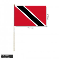 HAND STICK FLAG -TRINIDAD & TOBAGO 12