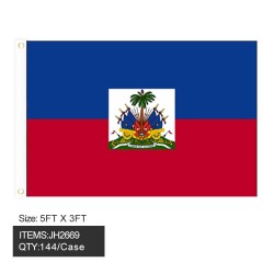 FLAG - HAITI 3FTx5FT 6DZ/2BX/12DZ/CS