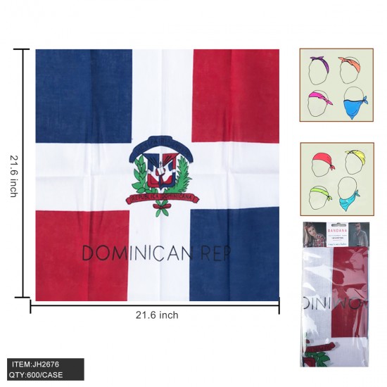 COUNTRY BANDANA - DOMINICAN REPUBLIC 21.6