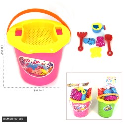 8CT SAND BUCKET TOY SET 12PC/2BX/24PC/CS