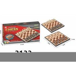 3133 TWO IN ONE CHESS 12PC/2BX/24PC/CS