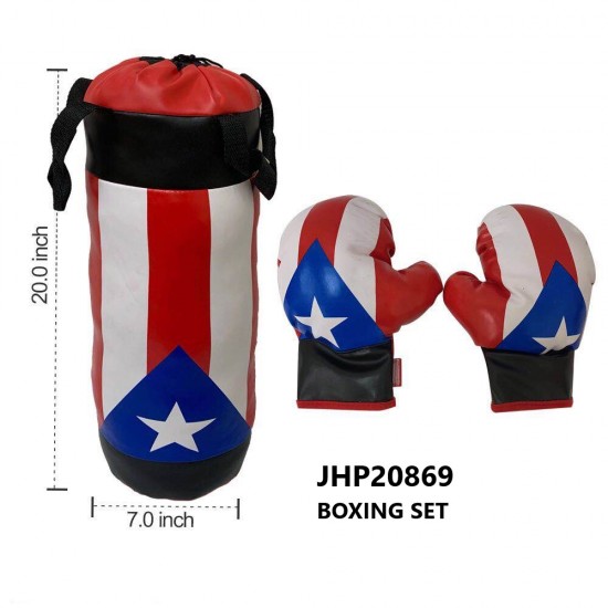 PVC BOXING SET - PUERTO RICO 6PC/CS