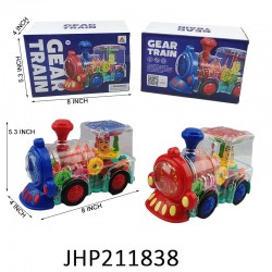 B/O TRANSPARENT TOY TRAIN 18PC/2BX/36PC/CS
