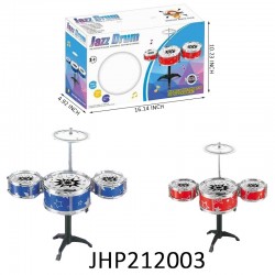 JAZZ DRUM TOY 2 COLOR MIX 8PC/CS