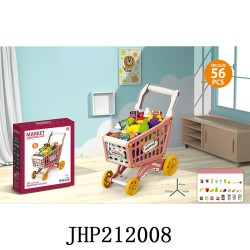 SHOPPING CART WITH GROCERIES 8PC/CS