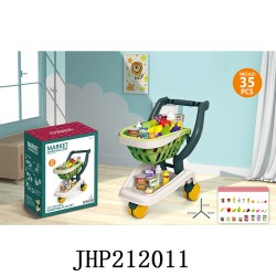 SHOPPING CART WITH GROCERIES 4PC/CS