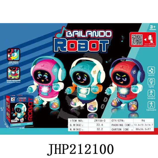B/O ROBOT DANCING AND MUSIC MIX COLOR 24PC/2BX/48PC/CS
