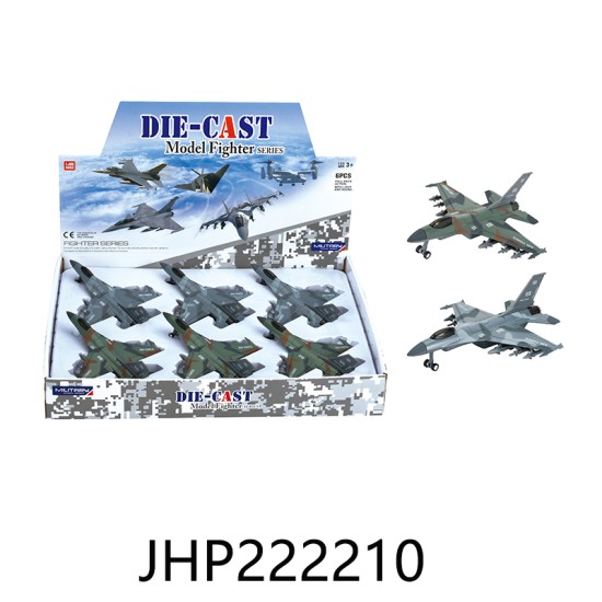 DIECAST - AIRCRAFT 2 COLOR (6PC) 8BX/CS