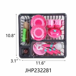 KITCHEN PLAY SET 9PC/2BX/18PC/CS