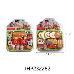 BURGER TOY PLAY SET 12PC/2BX/24PC/CS