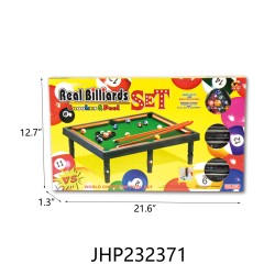 TABLE POOL GAME TOY 9PC/2BX/18PC/CS