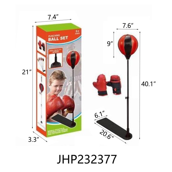 BOXING PUNCHING BAG WITH STAND & GLOVES  2BX/16PC/CS