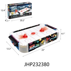 HOCKEY GAME ON WOODEN TABLE WITH LIGHT 8PC/CS
