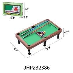 GAME - TABLE POOL GAME TOY 12PC/CS