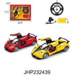 1:12 R/C RACING CAR W/LIGHT/BATTERY/ USB CHARGER 2PC/CS