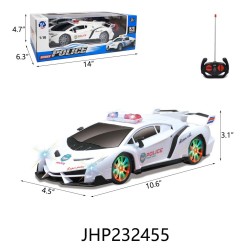 R/C 1:16 POLICE CAR 8PC/2BX/16PC/CS