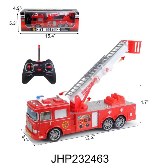 R/C FIRE TRUCK TOY 8PC/2BX/16PC/CS