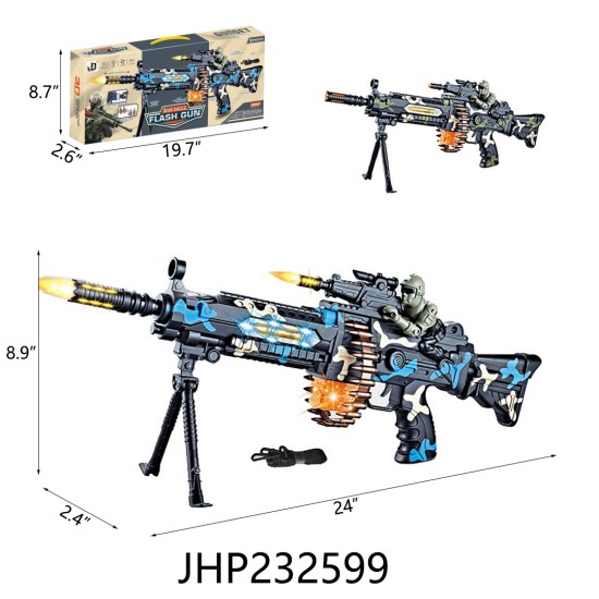 B/O GUN - MUSIC TOY GUN 8PC/2BX/16PC/CS