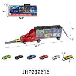 FRICTION TRUCK WITH 6 SMALL CARS 12PC/2BX/24PC/CS