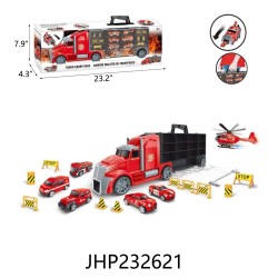 FRICTION TRUCK WITH 6 SMALL CARS 8PC/CS