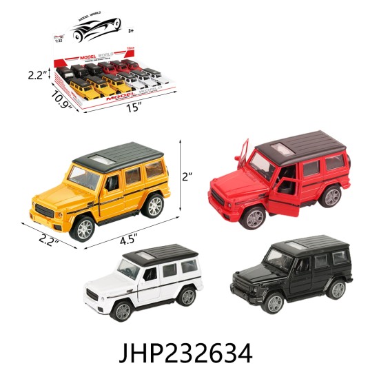 DIECAST - 1:32 CAR MIX COLOR 6DZ/2BX/12DZ/CS