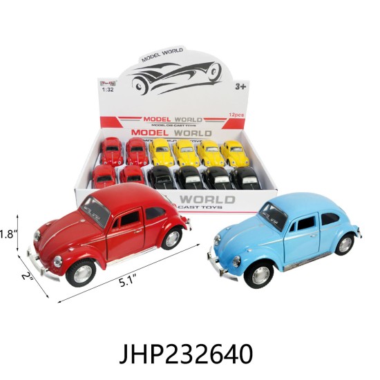 DIECAST - 1:32 CAR MIX COLOR 6DZ/2BX/12DZ/CS