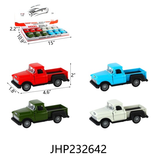 DIECAST - 1:32 CAR MIX COLOR 6DZ/2BX/12DZ/CS