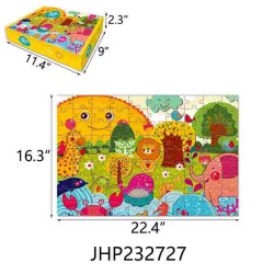 PUZZLE - ANIMAL 12PC/2BX/24PC/CS