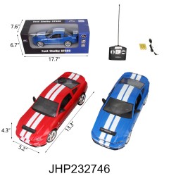 R/C 1:14 FORD SHELBY GT500 CAR W/ RECHARGE BATTERY  6PC/CS