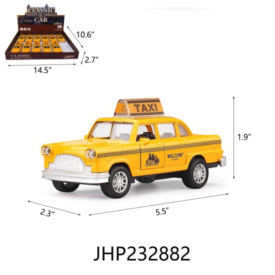 DIECAST - 1:36 TAXI  6DZ/2BX/12DZ/CS