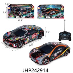 R/C 1:14 RACE CAR 2 COLOR MIX 8PC/CS
